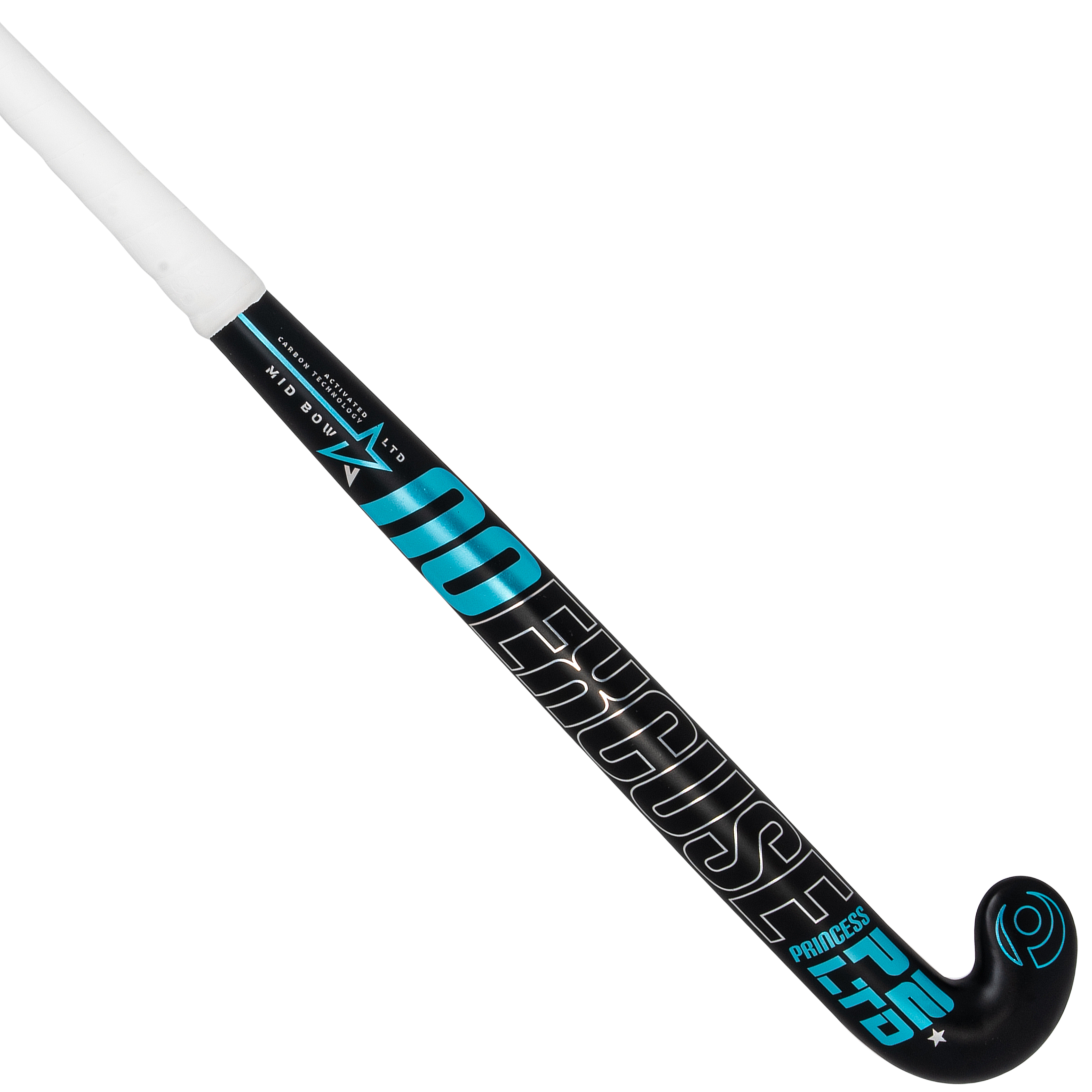 Princess Hockey No Excuse LTD P2 Bk/Aqua Mid Bow 23