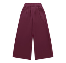 Women Wide Leg Sweatpants Cherry