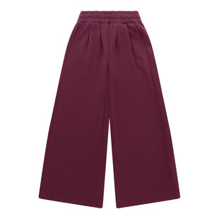 Women Wide Leg Sweatpants Cherry