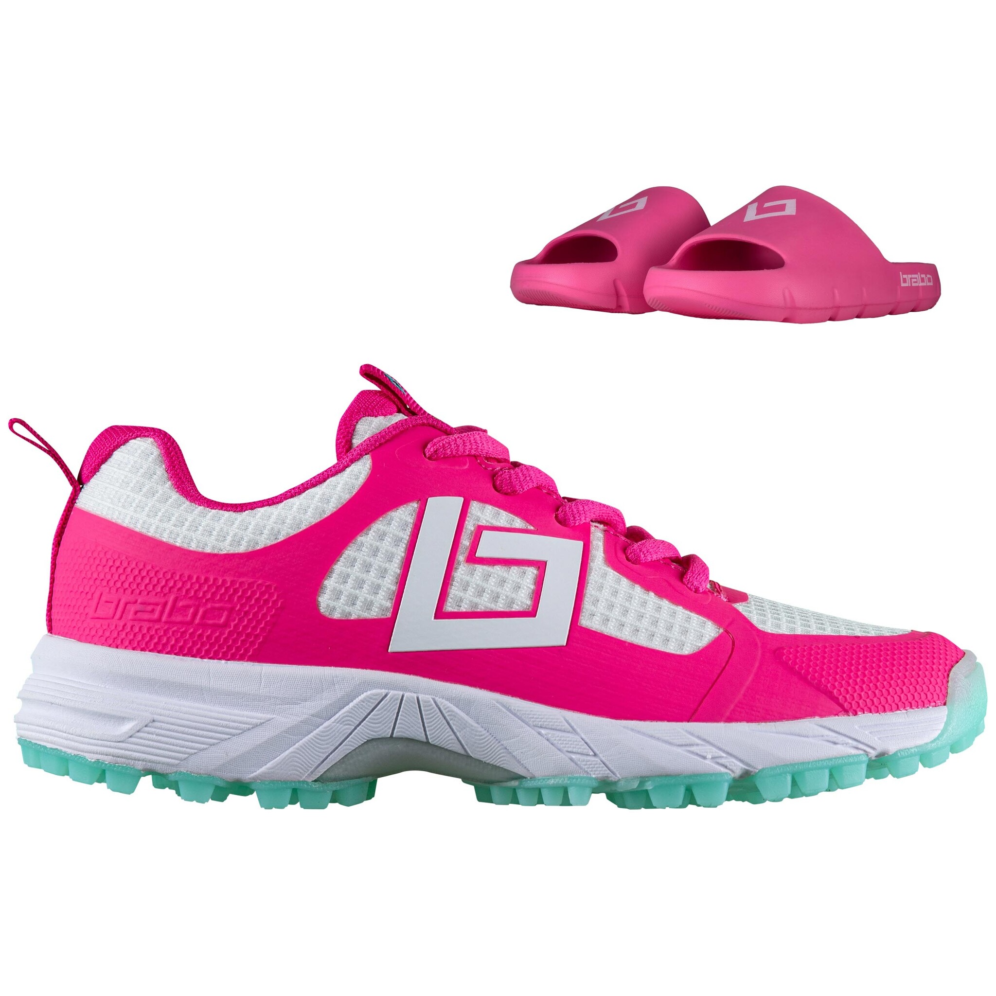 Brabo Shoe Tribute Pink/Aqua +Slide JR