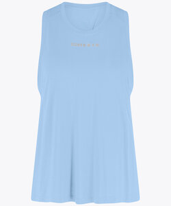 WOMEN LUNA CROSS TANK SILVER BLUE