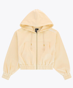 Women full zip hoodie cropped