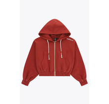 Women full zip hoodie cropped