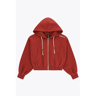 Women full zip hoodie cropped