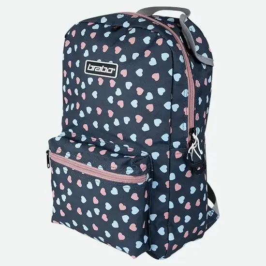 Brabo Backpack Storm Hearts Grey
