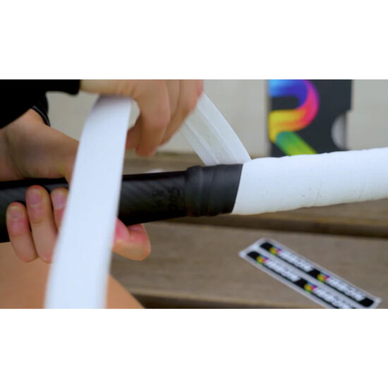 Ribbon Cork Grip White