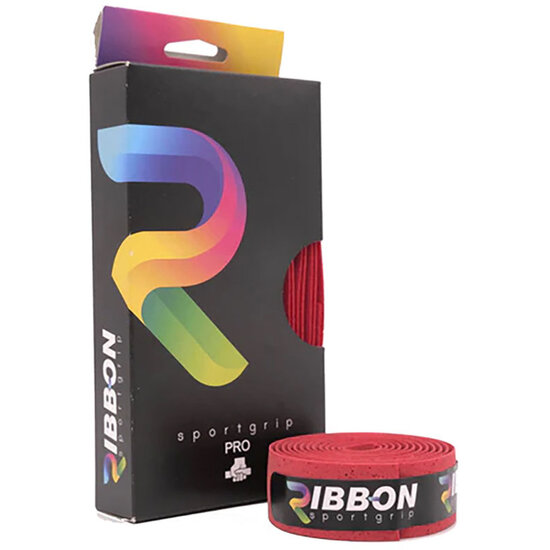 Ribbon Cork Grip Red