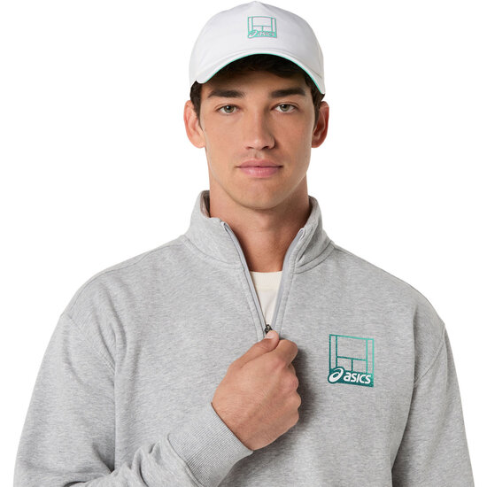 Asics Court Core Graphic Half Zip Sweater