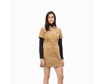 Short dress with zipper