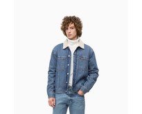 Men's denim jacket with collar