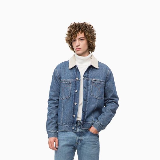 Jack & Jones Men's denim jacket with collar
