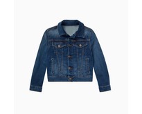 Child's denim jacket with collar