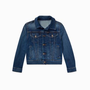 Child's denim jacket with collar