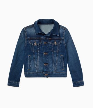 Child's denim jacket with collar