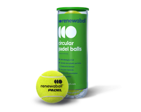 Circular Padelballs Tube 3 balls