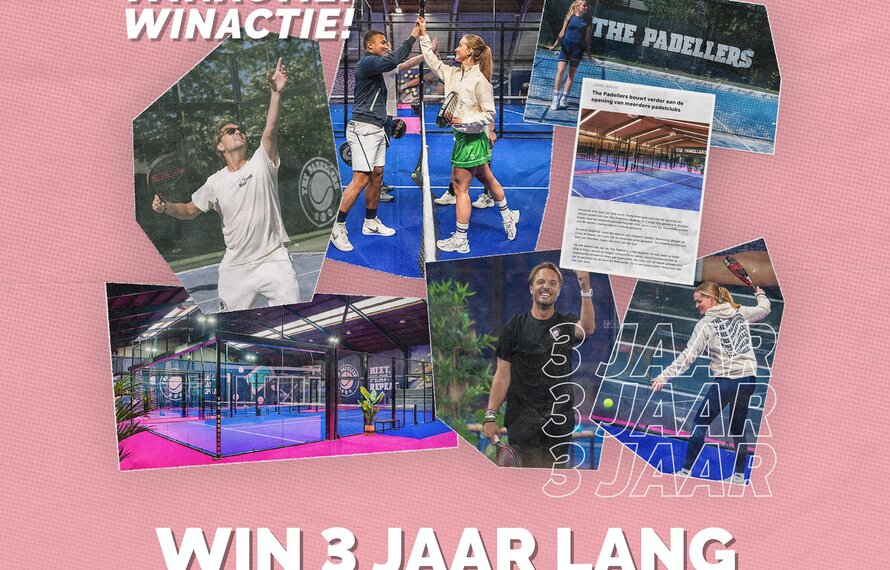 Win 3 jaar lang GRATIS padellen!