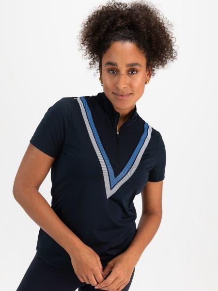 Danische Dames Padelpolo Dark Blue