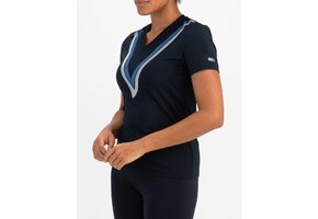Evelinn Mujer Padel Shirt Dark Blue