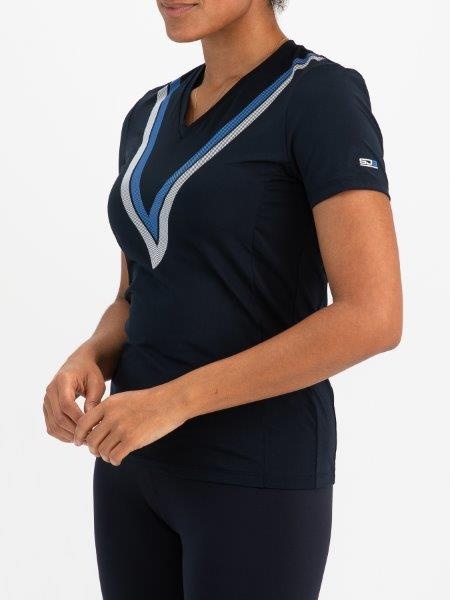 Evelinn Lady Padel Shirt Dark Blue
