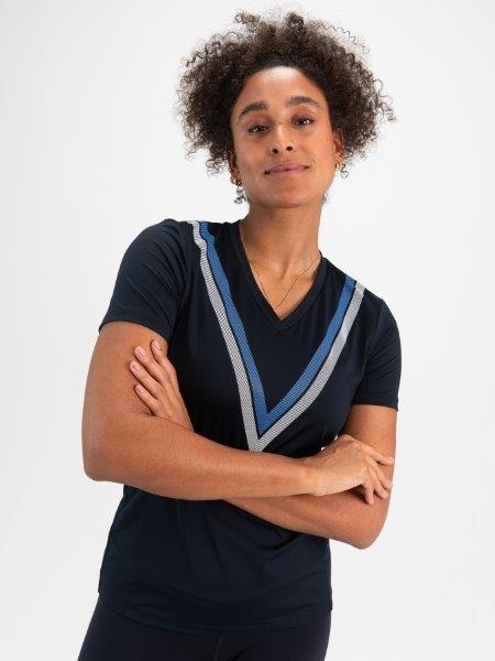 Evelinn Lady Padel Shirt Dark Blue