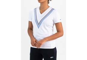 Evelinn Mujer Padel Shirt Real White