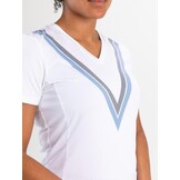 Evelinn Dames Padel Shirt Real White