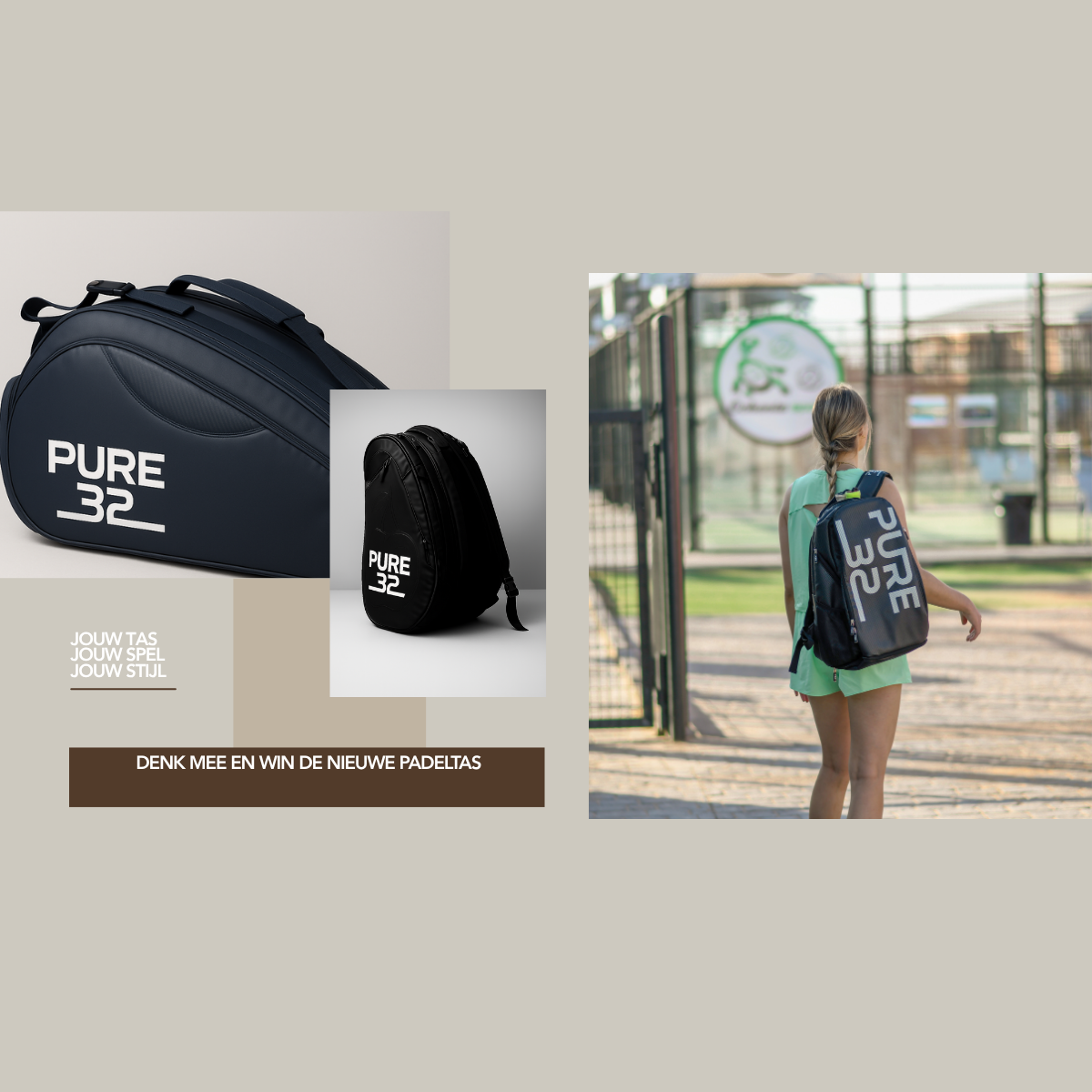 Deel jouw ideeën, help mee met het ontwerp van de nieuwe Pure32 padeltas en win er zelf één!