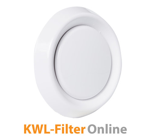 KWL-FilterOnline Tellerventil Abluft Ø 125 mm. Kunststoff