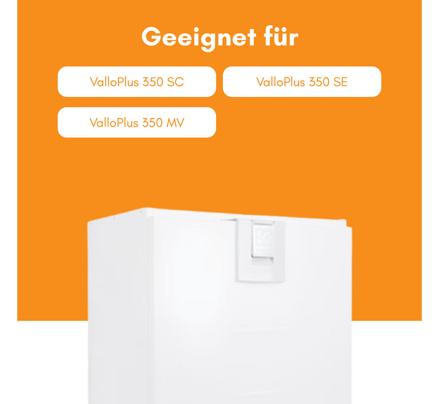 Vallox ValloPlus 350 SC/SE/MV - Filter class G4+F7