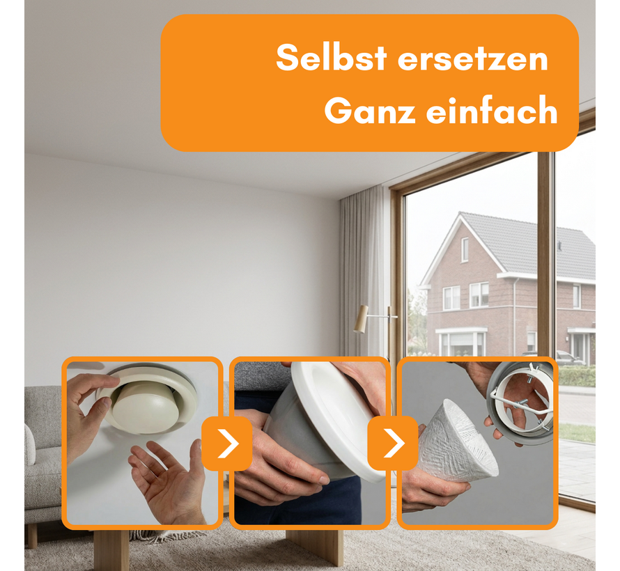 5er-Set Kegelfilter für Abluftventil DN 160 - Filterklasse G4
