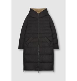 Rino pelle Keila reversible long padded hooded coat
