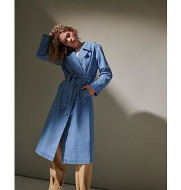 Vila VICI DOUBLEBREASTED L/S DENIM TRENCHCOAT