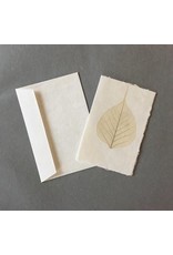 A6022 - Set of 6 double cards with bodhi leaves