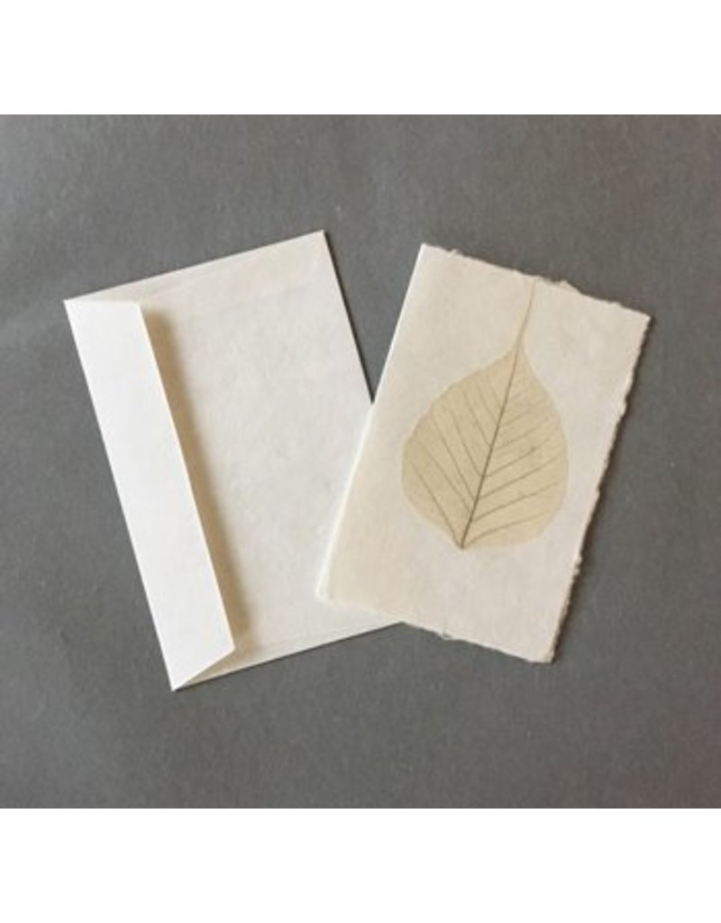 6 cartes avec feuilles bodhi