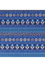 cotton, flower-stripe
