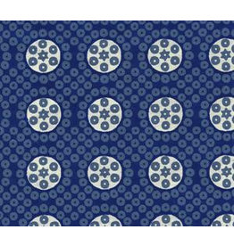 AE163 Cotton paper block print dots and circles