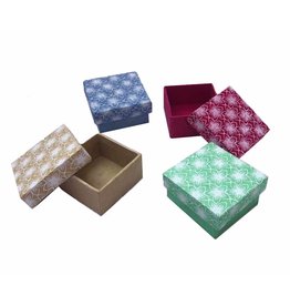 NE507 Set of 4 boxes, flowerprint