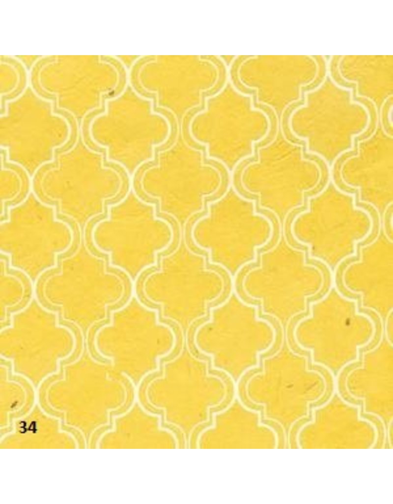 NE752 - Lokta papier met retro print