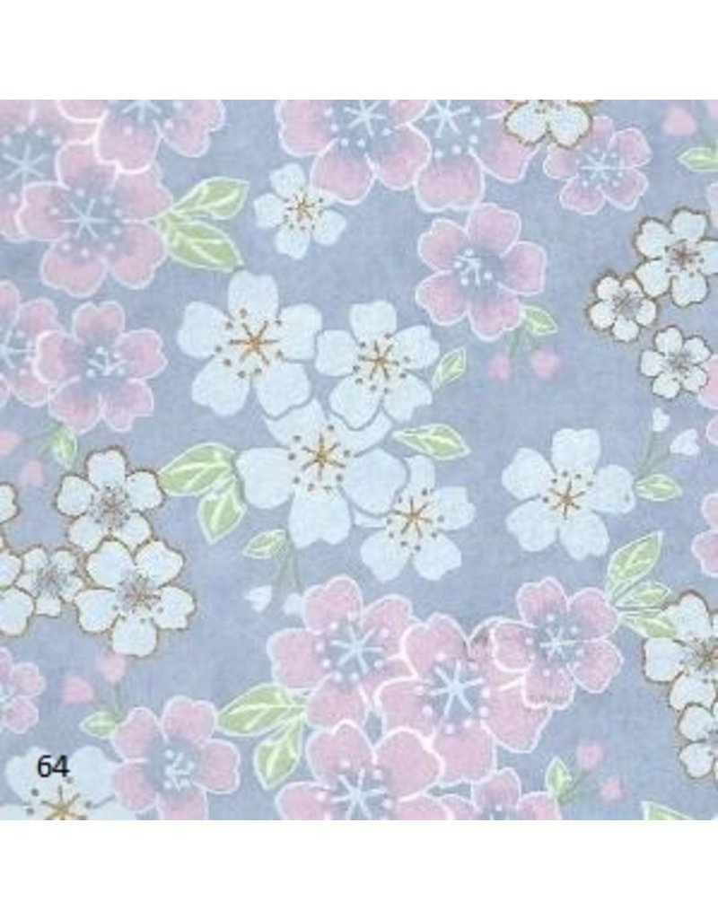 Papier japonais avec impression de fleurs