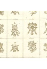 NE185 - Lokta papier met Nepali symbolen