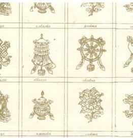NE185 - Lokta paper with Nepali symbols