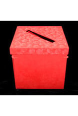 Collection box, foldable with rose embossed print.