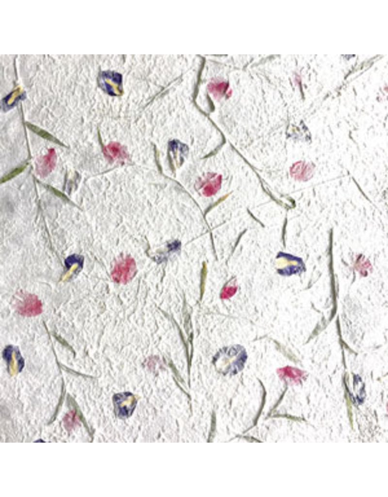 Mulberrypaper with a flowermix