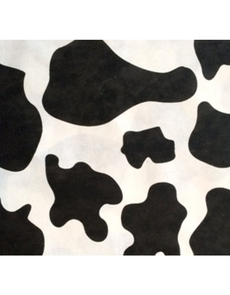 Mulberry paper with cow print.