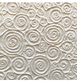 TH907 Mulberry paper with embossed spiral design