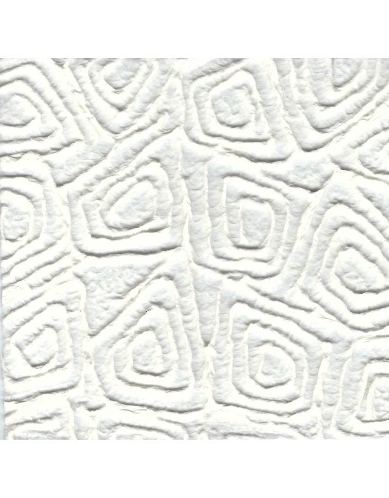 Mulberry papier met  grafisch patroon in reliëf