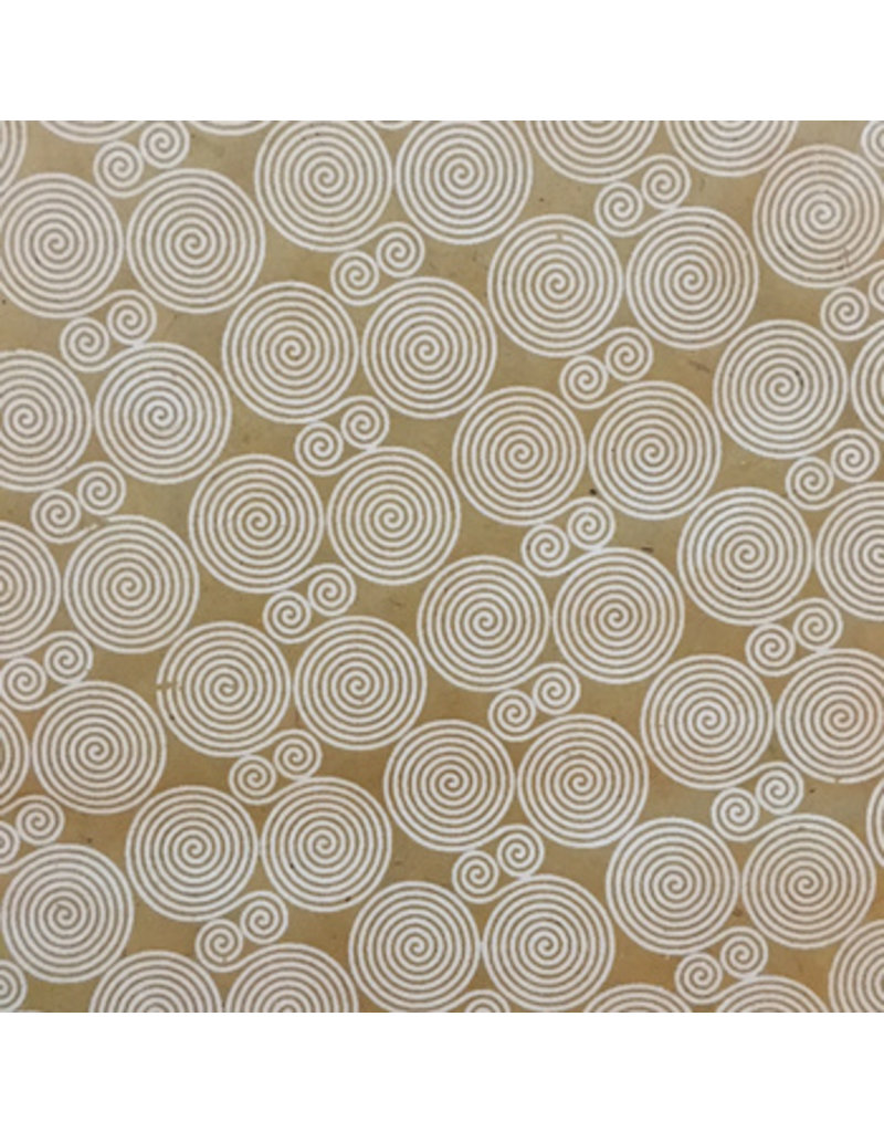Lokta paper spiral print