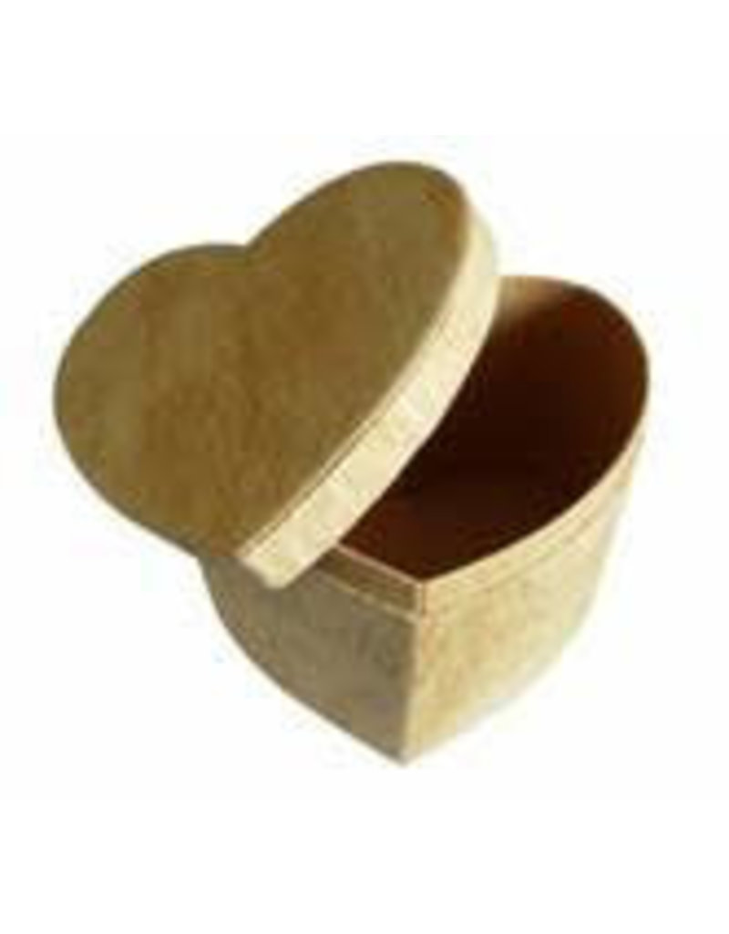 Boîte d'écorce d'arbre en forme de cœur