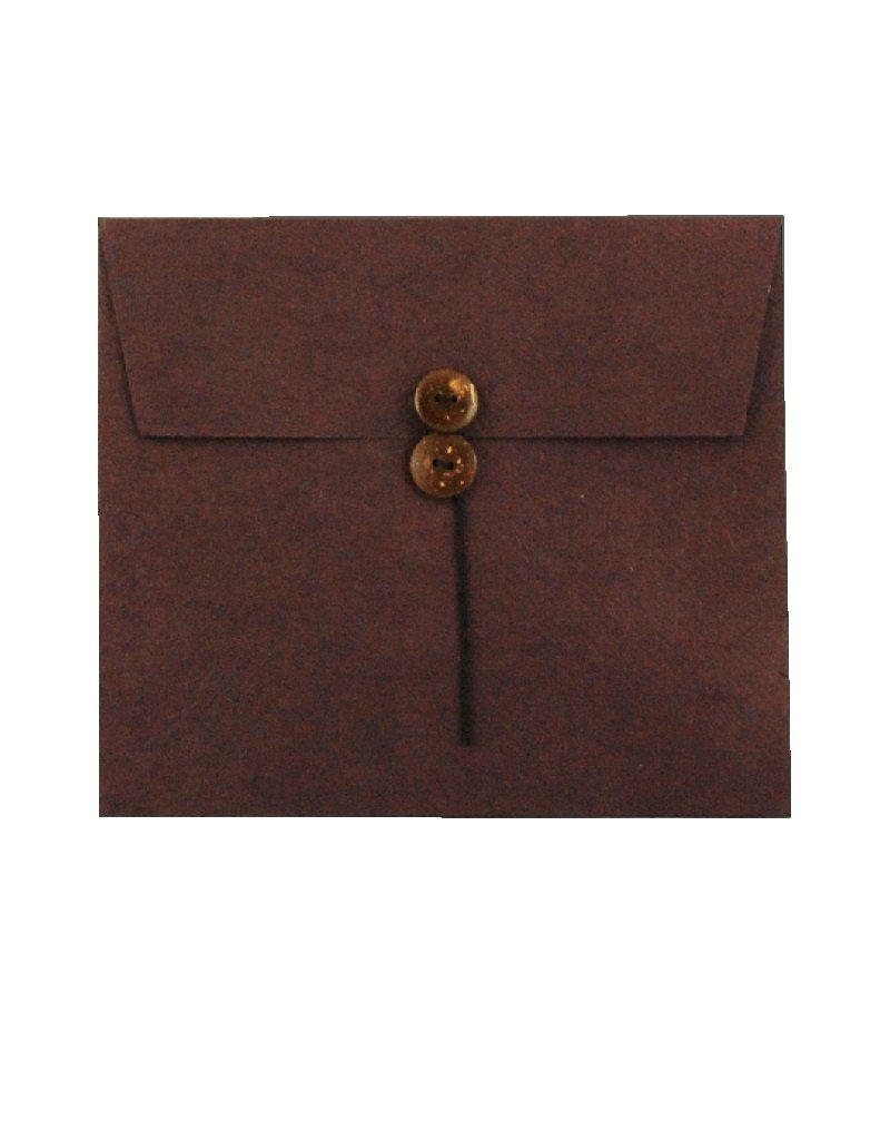 Set of  6 envelopes, buttonclosure