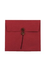 Set of  6 envelopes, buttonclosure